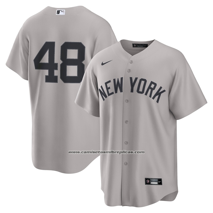 Camiseta Beisbol Hombre New York Yankees Paul Goldschmidt Road Replica Gris